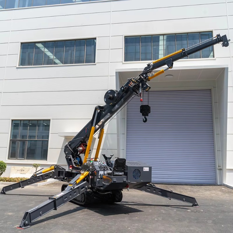 Heavy Equipment Lifting - Мини-кран-паук: компактная электрическая гидравлическая машина с