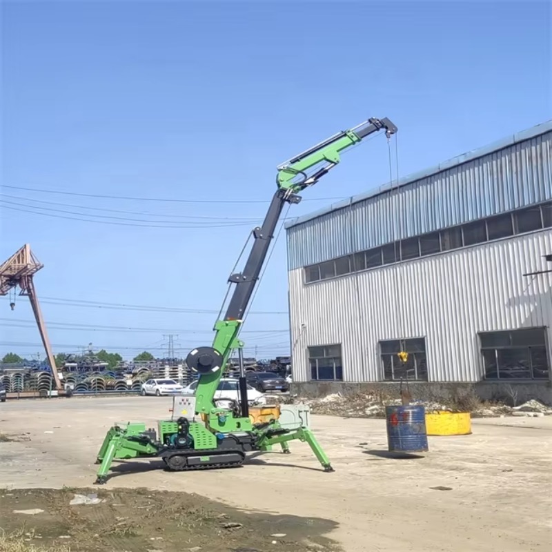 Компактный мини-кран-паук с ги – обзор и цена Heavy Equipment Lifting