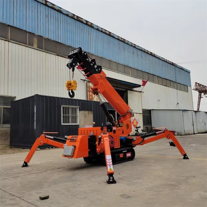 Компактный мини-кран-паук с ги – обзор и цена Heavy Equipment Lifting