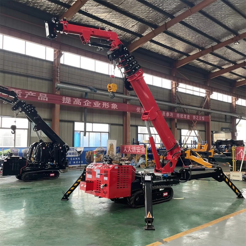 Компактный мини-кран-паук с ги – обзор и цена Heavy Equipment Lifting