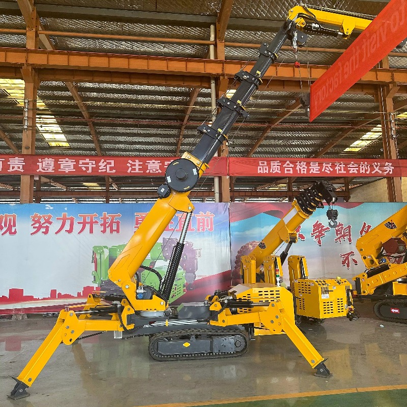Компактный мини-кран-паук с ги – обзор и цена Heavy Equipment Lifting